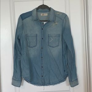 Denim Hollister shirt